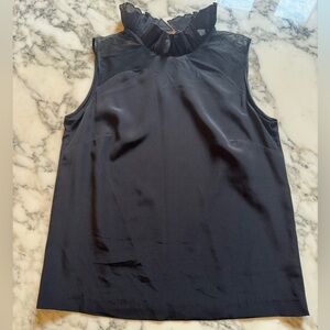 Sandro Black Sleeveless Blouse